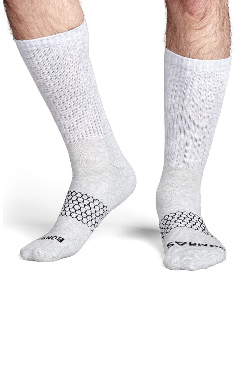 Solid Calf Socks, Alternate, color, GREY
