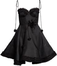 Zimmermann Kindred Spirit Luna Ruffle Linen & Silk Minidress