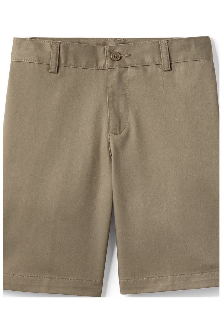 Boys Slim Plain Front Blend Chino Shorts, Alternate, color, Khaki