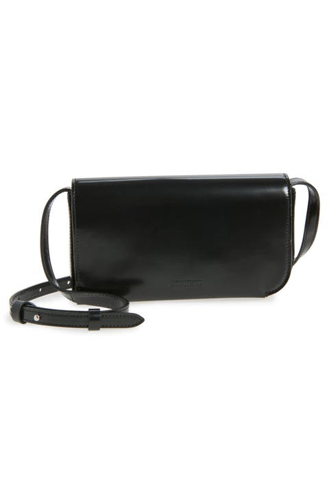 Le Curvo Leather Crossbody Bag