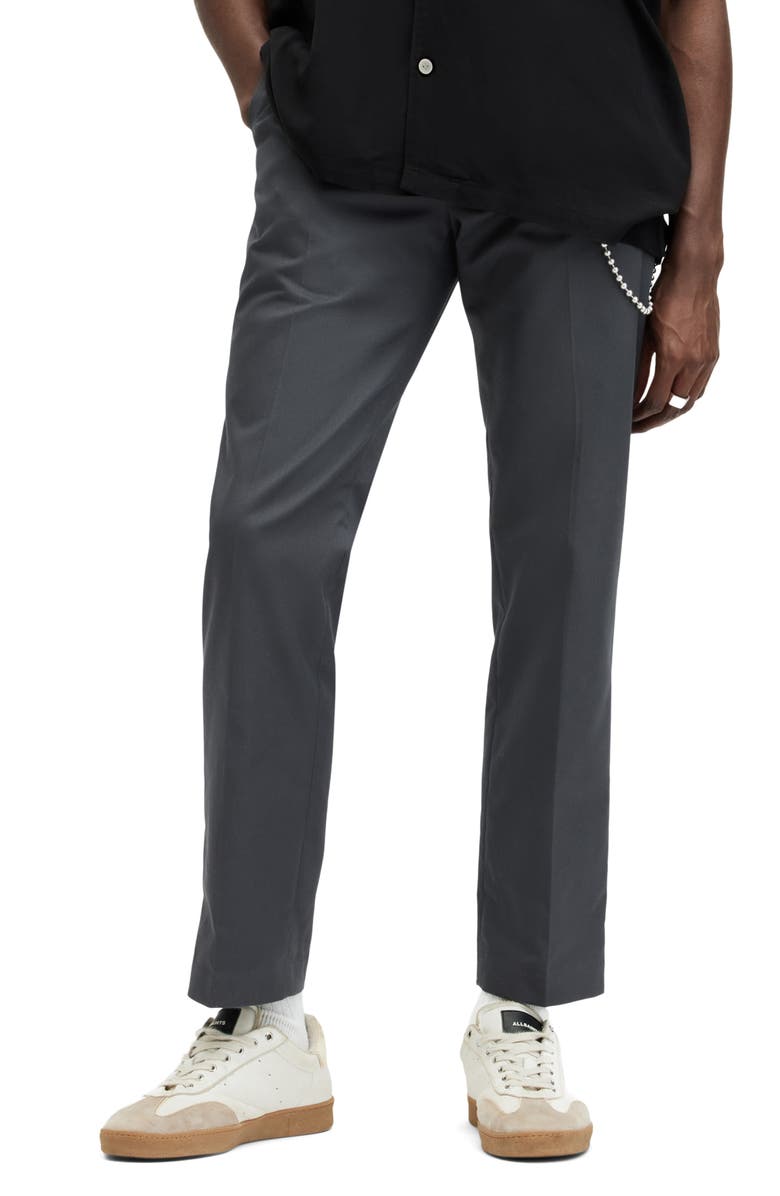 AllSaints Brite Flat Front Pants, Main, color,