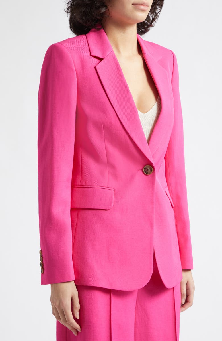 Reiss Charli One-Button Jacket, Alternate, color, Pink