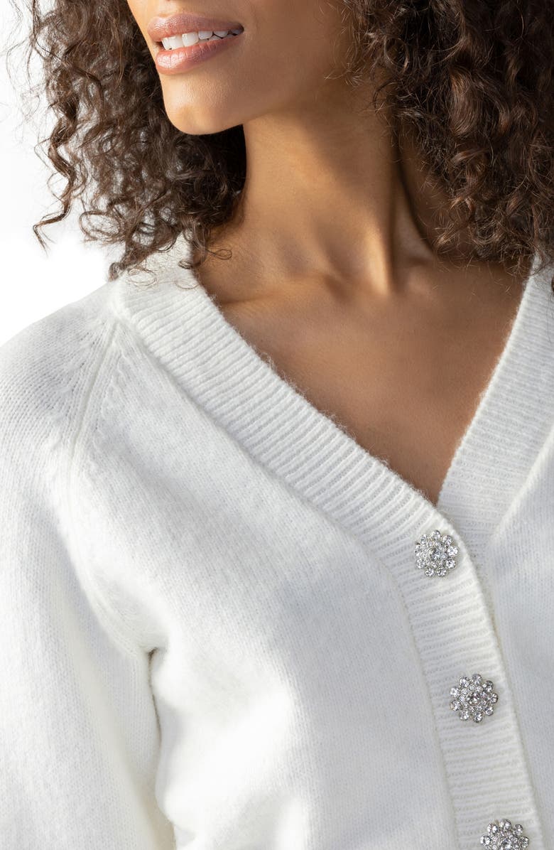 Sanctuary Jeweled Button Baby Cardigan, Alternate, color, 
