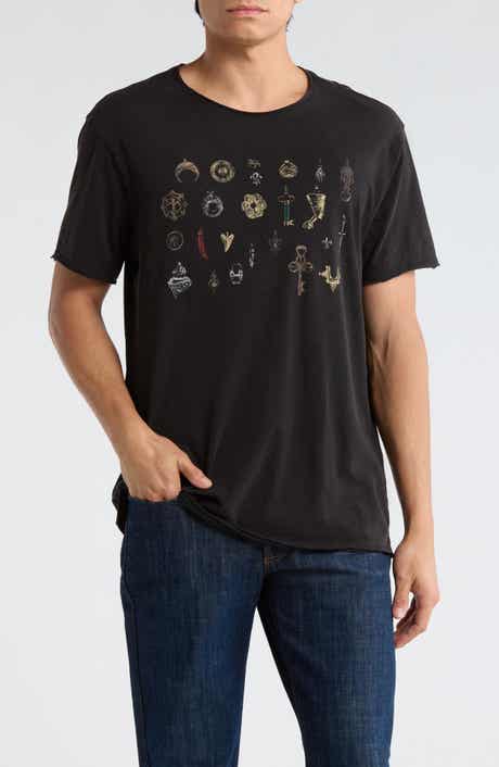 John Varvatos Pendants Organic Cotton Graphic T-Shirt