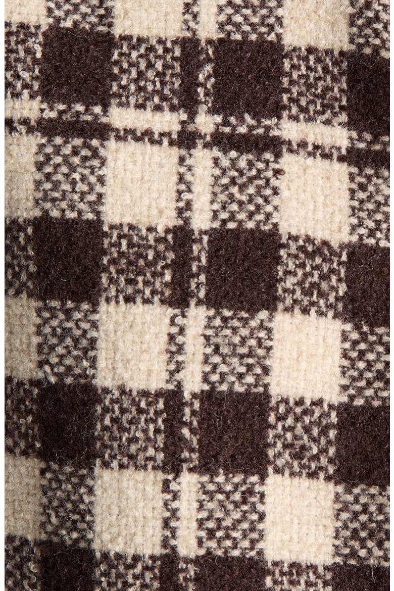 Check Wool Blend Shirt Jacket, Alternate, color, BROWN CHECK