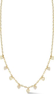 GLAZE JEWELRY Gold Vermeil Heart Charm Necklace