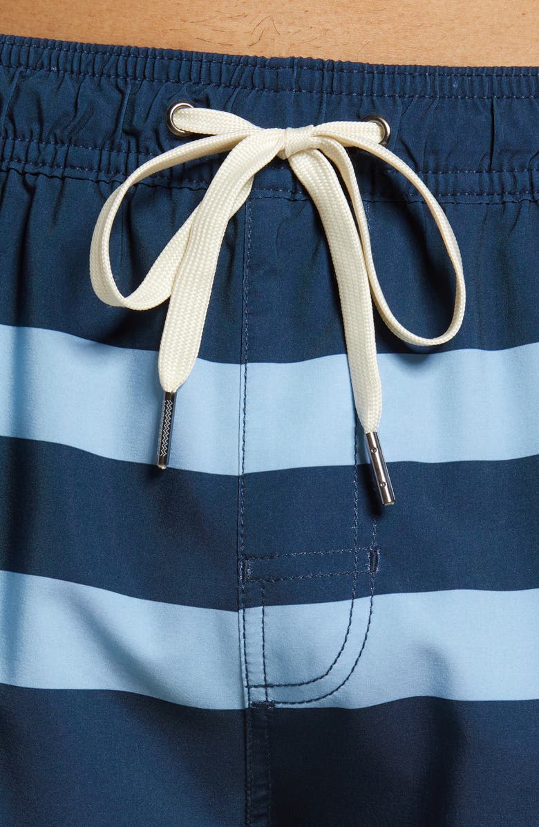 Fair Harbor The Anchor Swim Trunks, Alternate, color, Light Blue Stripe
