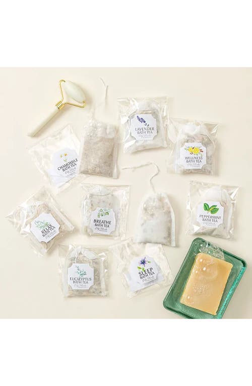 Uncommon Goods Bath Tea Gift Set By Oily Blends In White