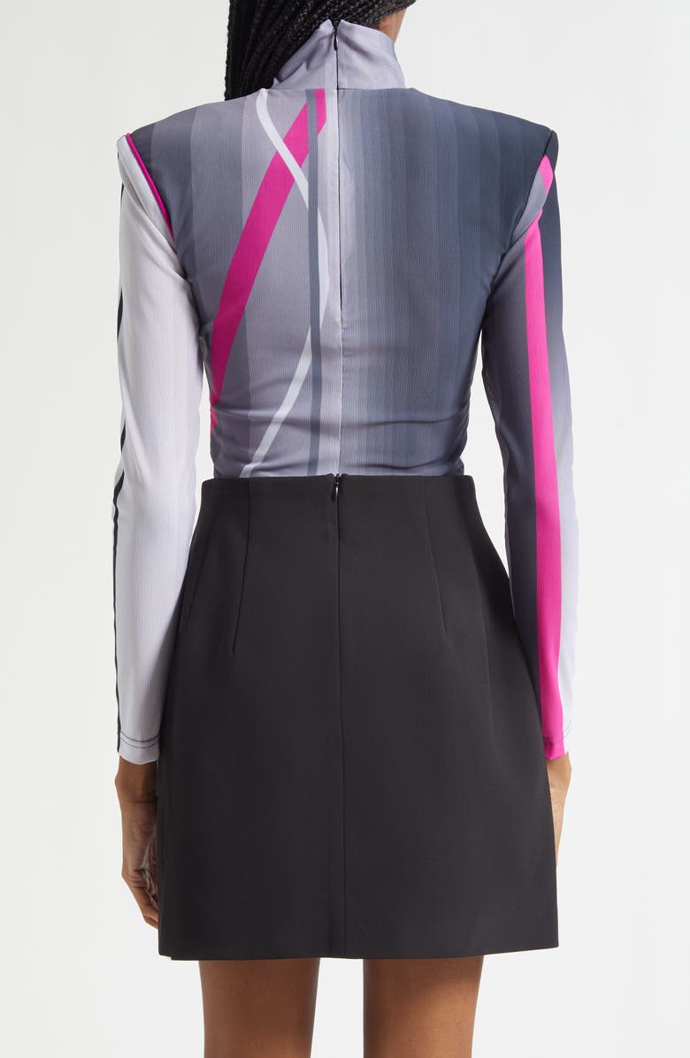 ISRAELLA KOBLA Celeste Stripe Turtleneck Top, Alternate, color, Print