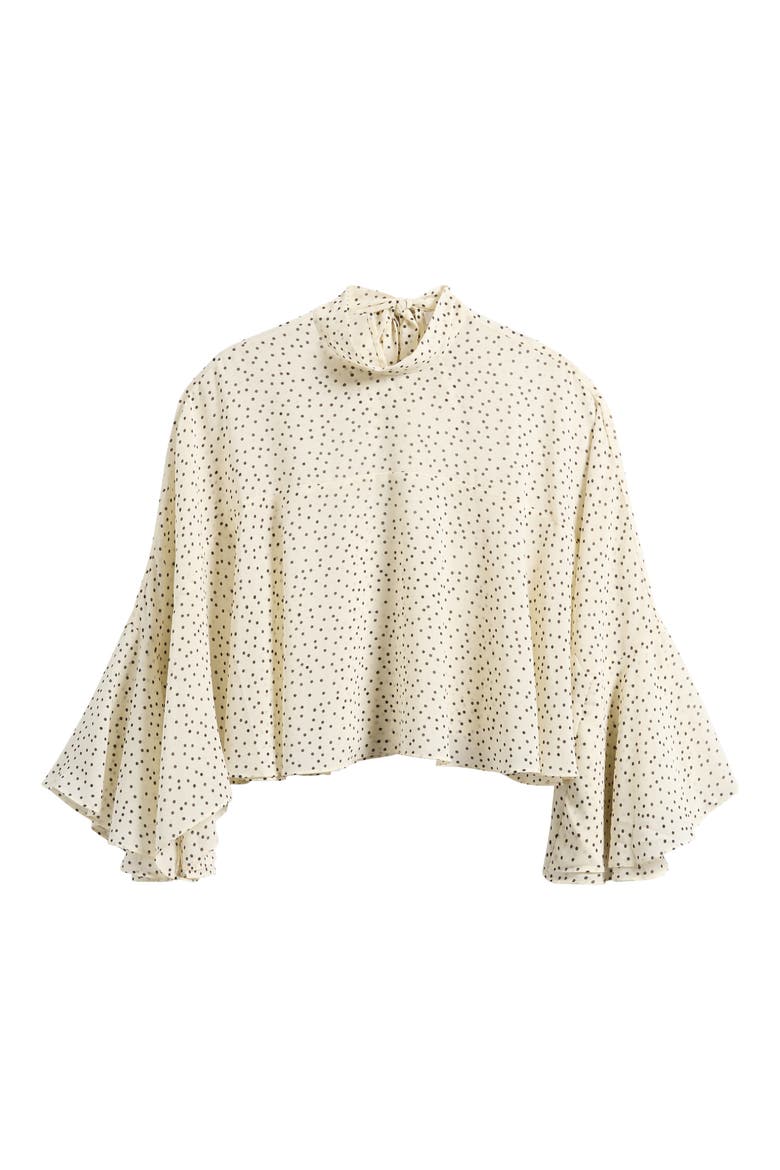 Reine Polka Dot Swing Top, Alternate, color, CREAM POLKA DOT