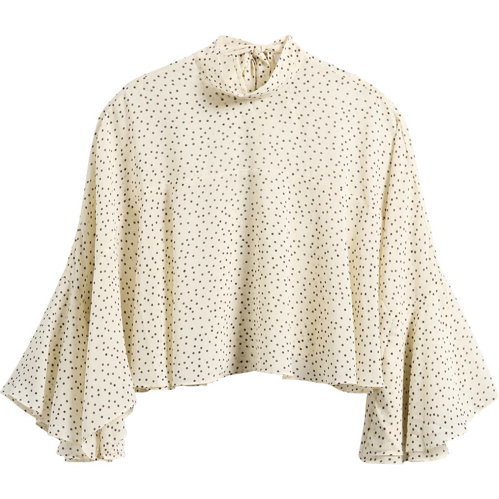 Wayf Reine Polka Dot Swing Top In White