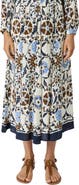 GERARD DAREL Jonia Floral Print Midi Skirt
