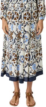 GERARD DAREL Jonia Floral Print Midi Skirt