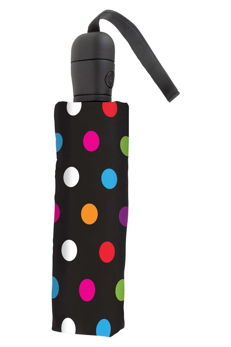 Auto Open Compact Umbrella, Alternate, color, POP DOT