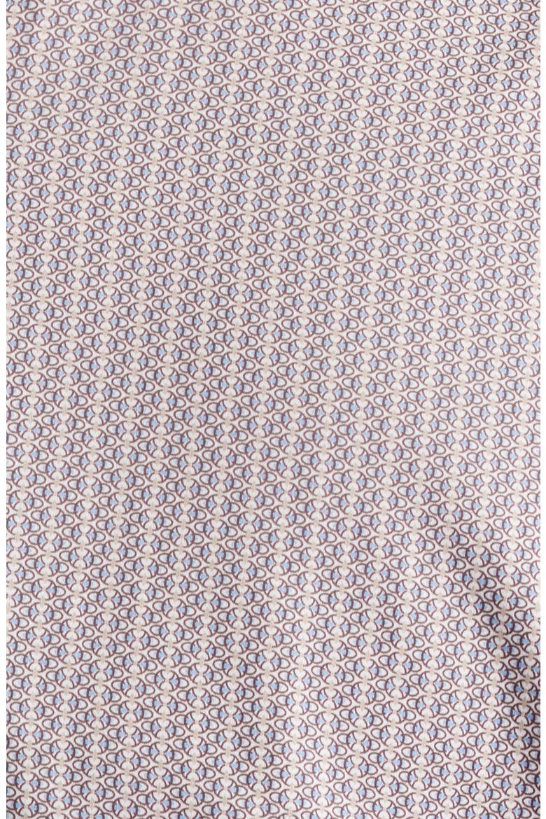 Zollar Geometric Print Short Sleeve Button-Down Shirt, Alternate, color, SPARROW RED