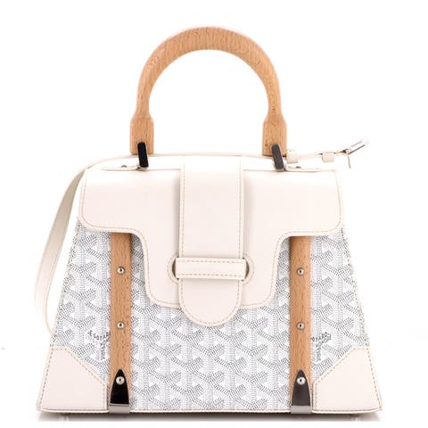 Saigon Top Handle Bag Coated Canvas with Leather PM