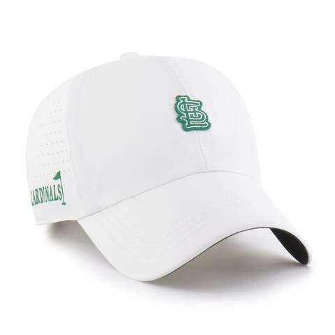 Men's '47 White St. Louis Cardinals Elevated Greens Clean Up Adjustable Hat