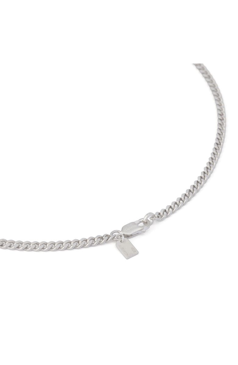 AllSaints Perrie Slim Chain Necklace, Alternate, color, Warm Silver