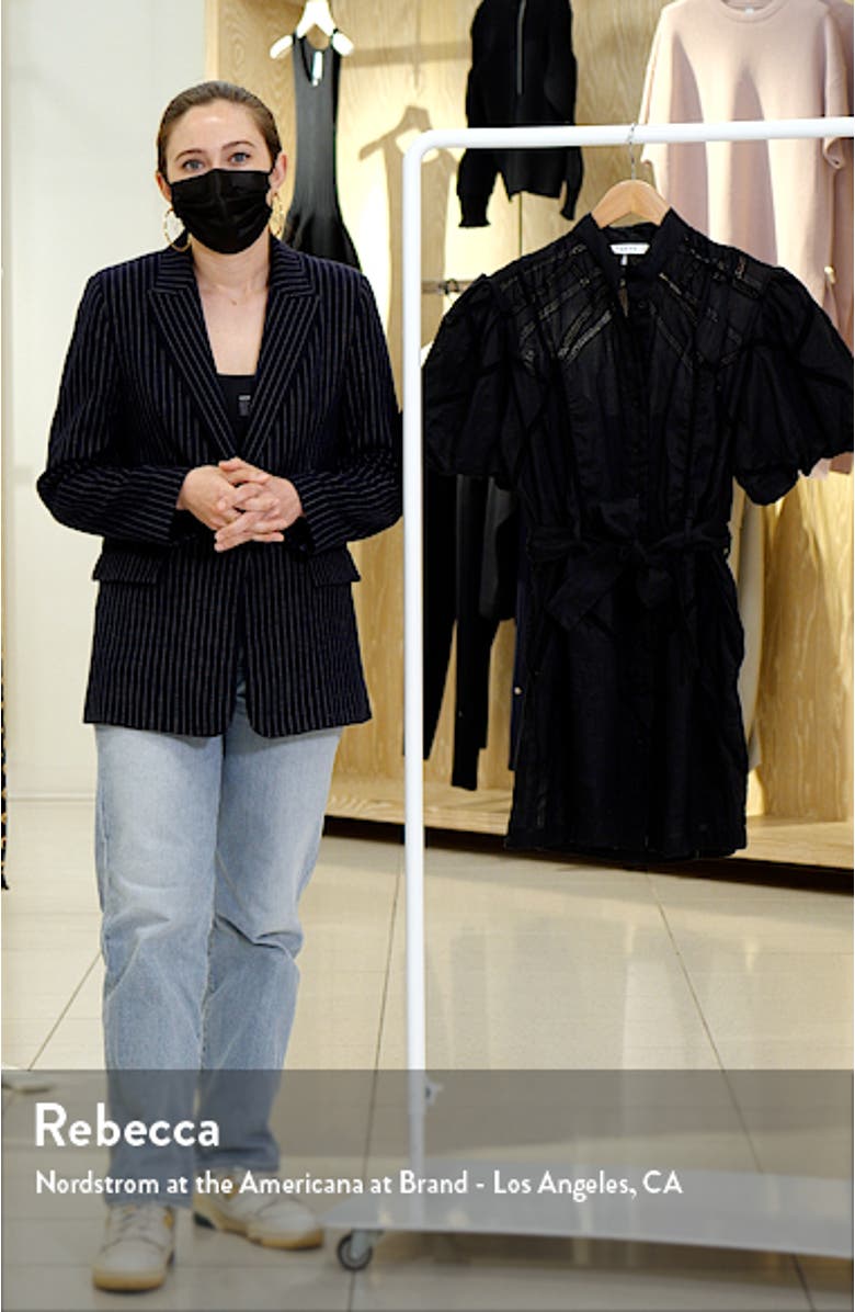 Inset Lace Puff Sleeve Minidress, sales video thumbnail