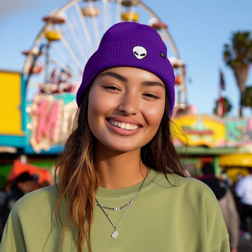 Dalix Alien Beanie In Purple