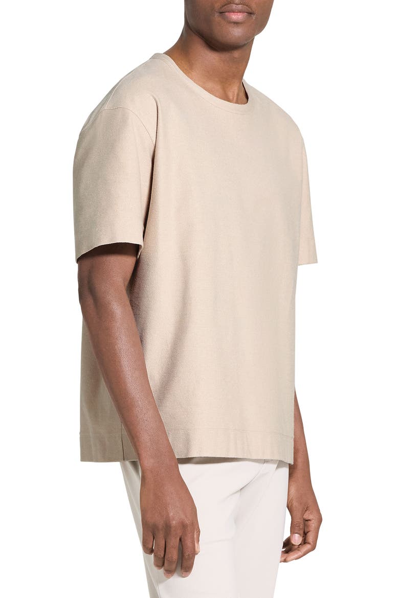 Boxy Terry Cloth T-Shirt, Alternate, color, WARM SILVER CLOUD