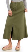 HINT OF BLU Denim Maxi Skirt