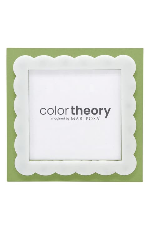 Meadow Green Scallop 4 x 4-Inch Picture Frame