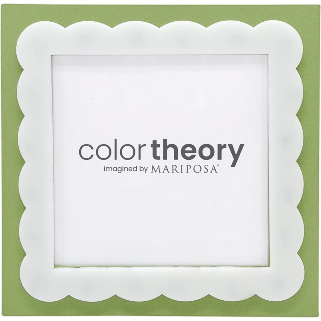 Mariposa Meadow Green Scallop 4 X 4-inch Picture Frame In Green