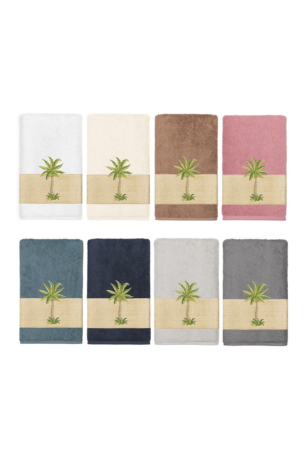 Linum Home Textiles Colton Embellished Bath Towel - Tea Rose ...