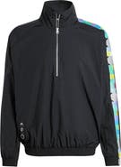 adidas Men's adidas Black Peter Saville x Manchester United Half-Zip Pullover Jacket