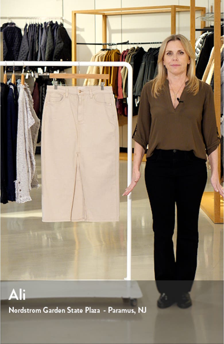 Angela Denim Midi Skirt, sales video thumbnail