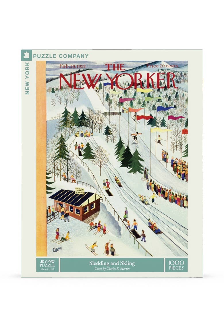Sledding and Skiing 1000 Piece Puzzle, Main, color, No Color