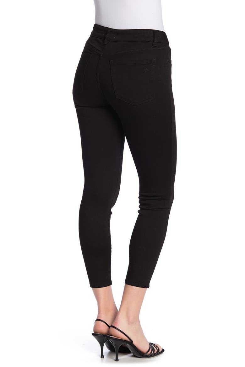 Florence Petite Mid Rise Crop Skinny Jeans, Alternate, color, HAIL