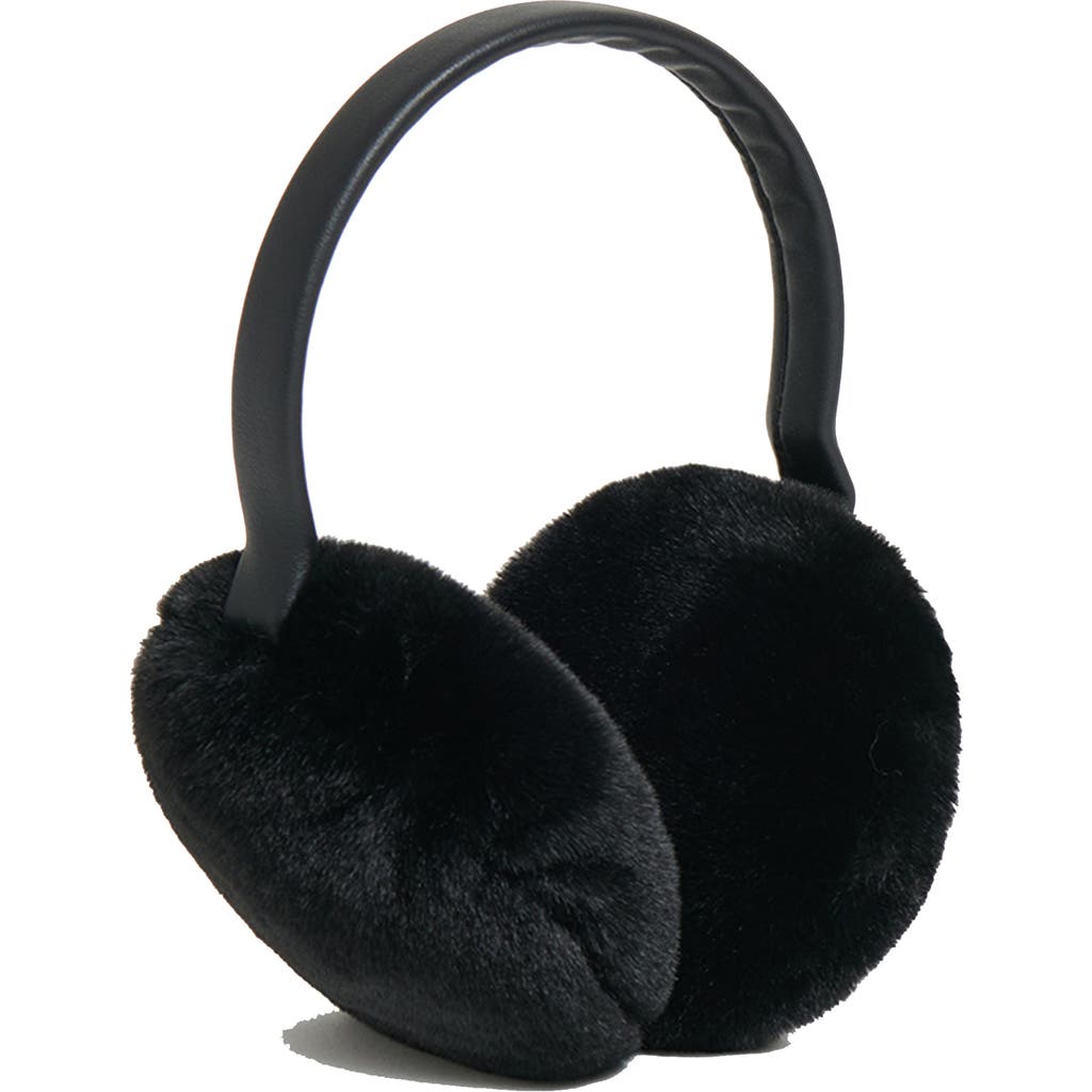 Apparis Esme Faux Fur Earmuffs in Noir at Nordstrom