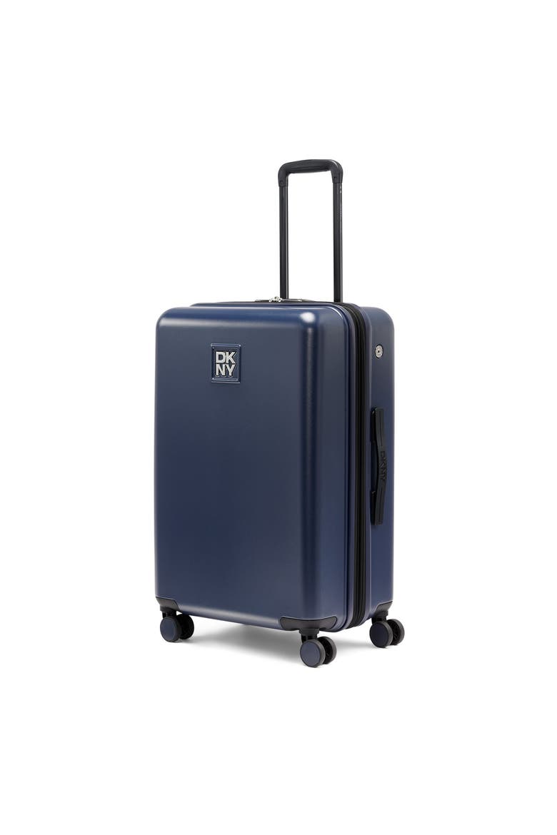 Expandable Hardshell 25" Lightweight Checked Suitcase With Spinner Wheels, Alternate, color, Navy