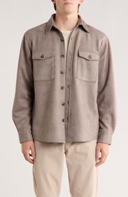 Vintage 1946 Faux Suede Shirt Jacket