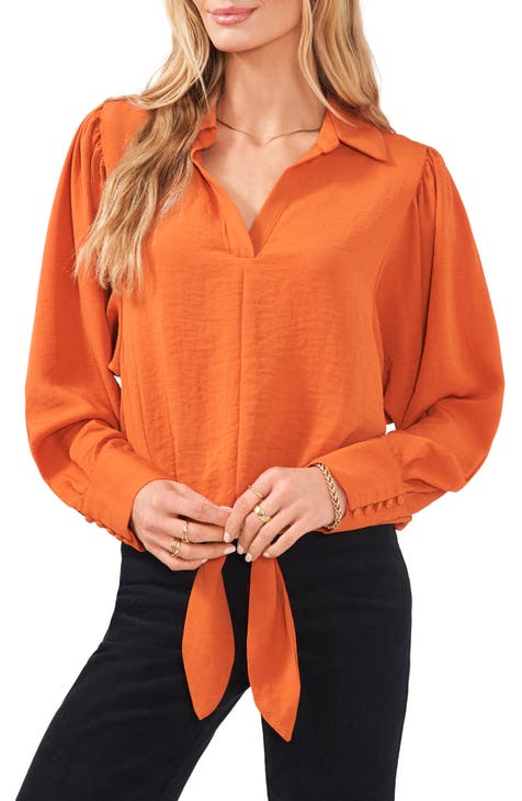 Orange shirt womens discount