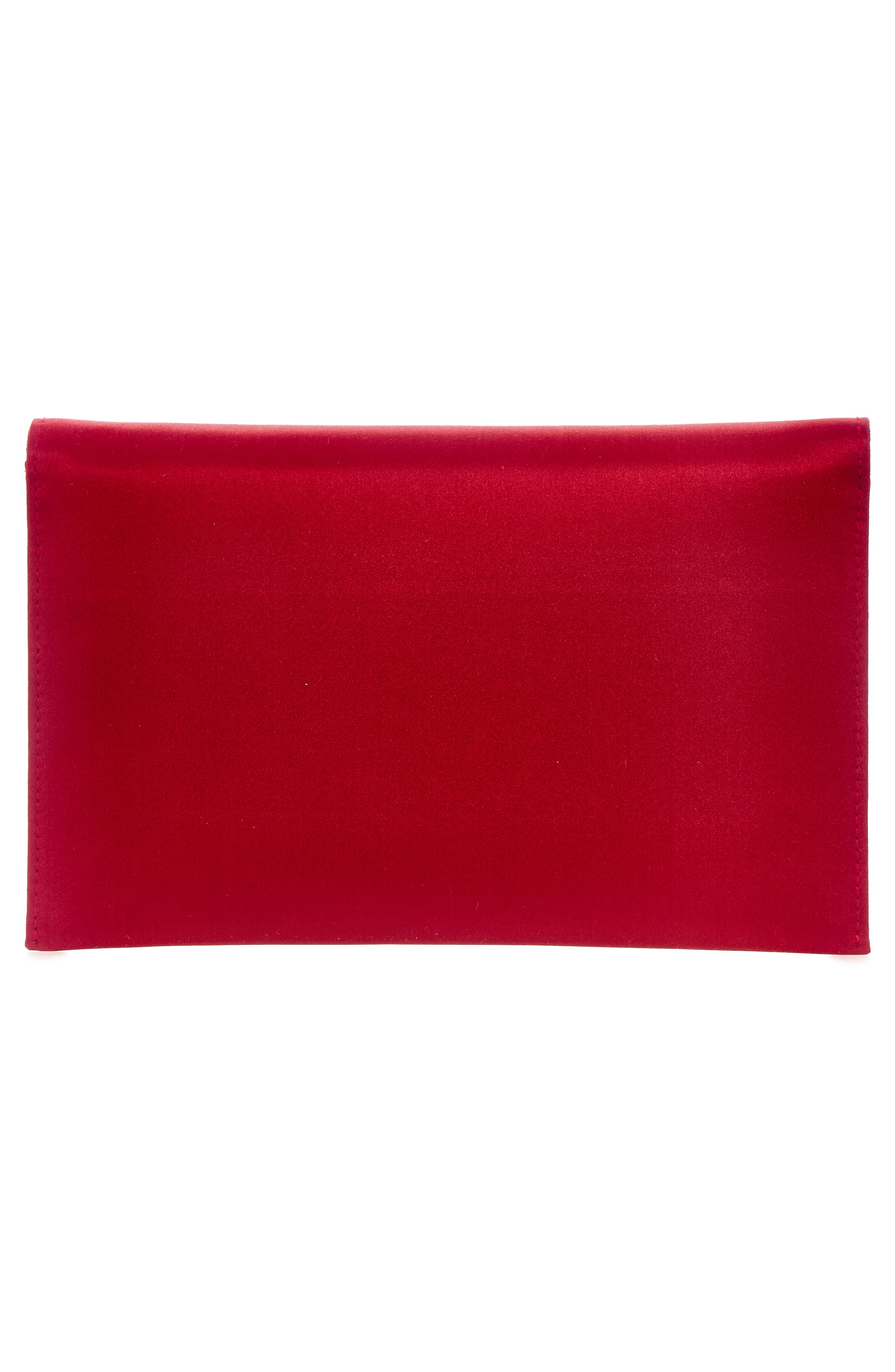 Bow Envelope Clutch, Alternate, color, SILVER CRIMSON
