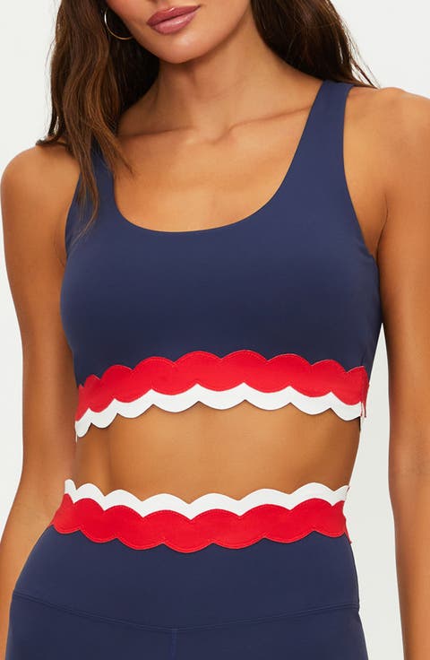 Marin Scallop Colorblock Bikini Top
