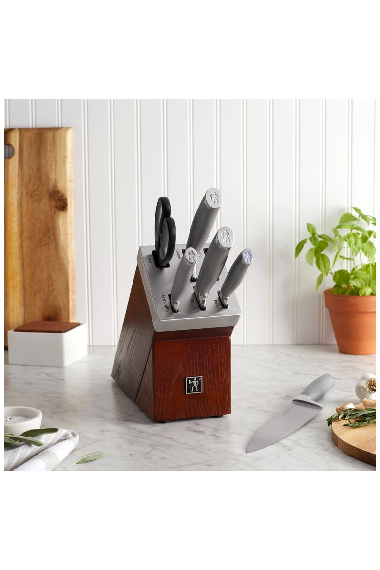 Modernist 7-Piece Stainless Steel Block Set, Alternate, color, STAINLESS STEEL