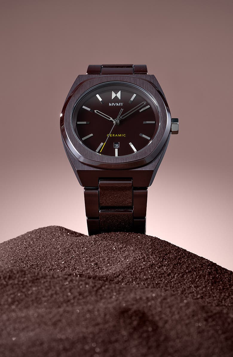 MVMT Odyssey II Ceramic Bracelet Watch, 40mm, Alternate, color,