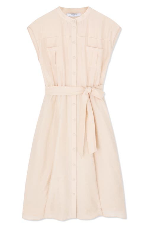 Lk Bennett Fran Belted Shirtdress In Neutral