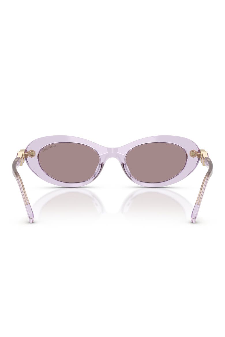 53mm Oval Sunglasses, Alternate, color, TRANSPARENT LILAC / VIOLET