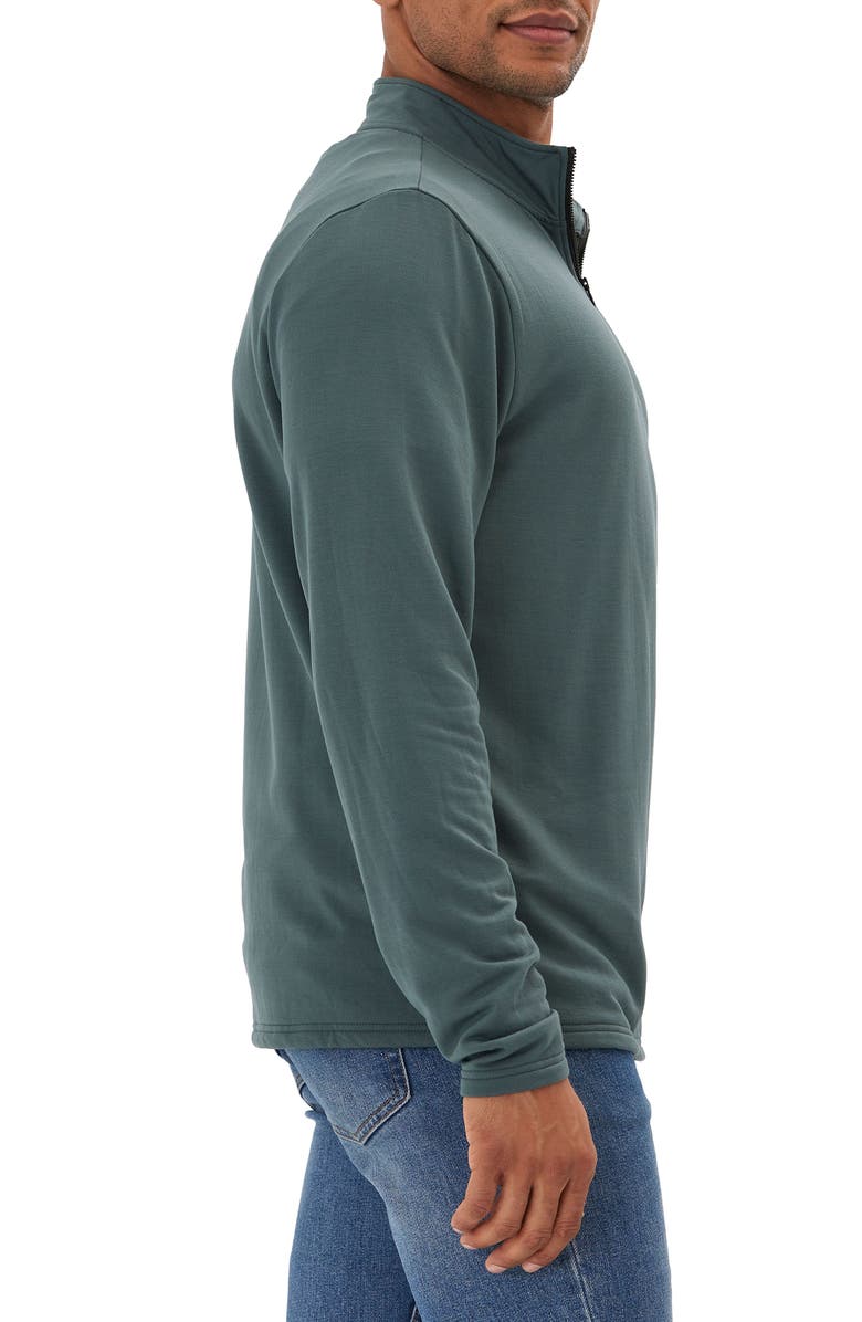 Threads 4 Thought Kace Quarter Zip Pullover, Alternate, color, Seagrass