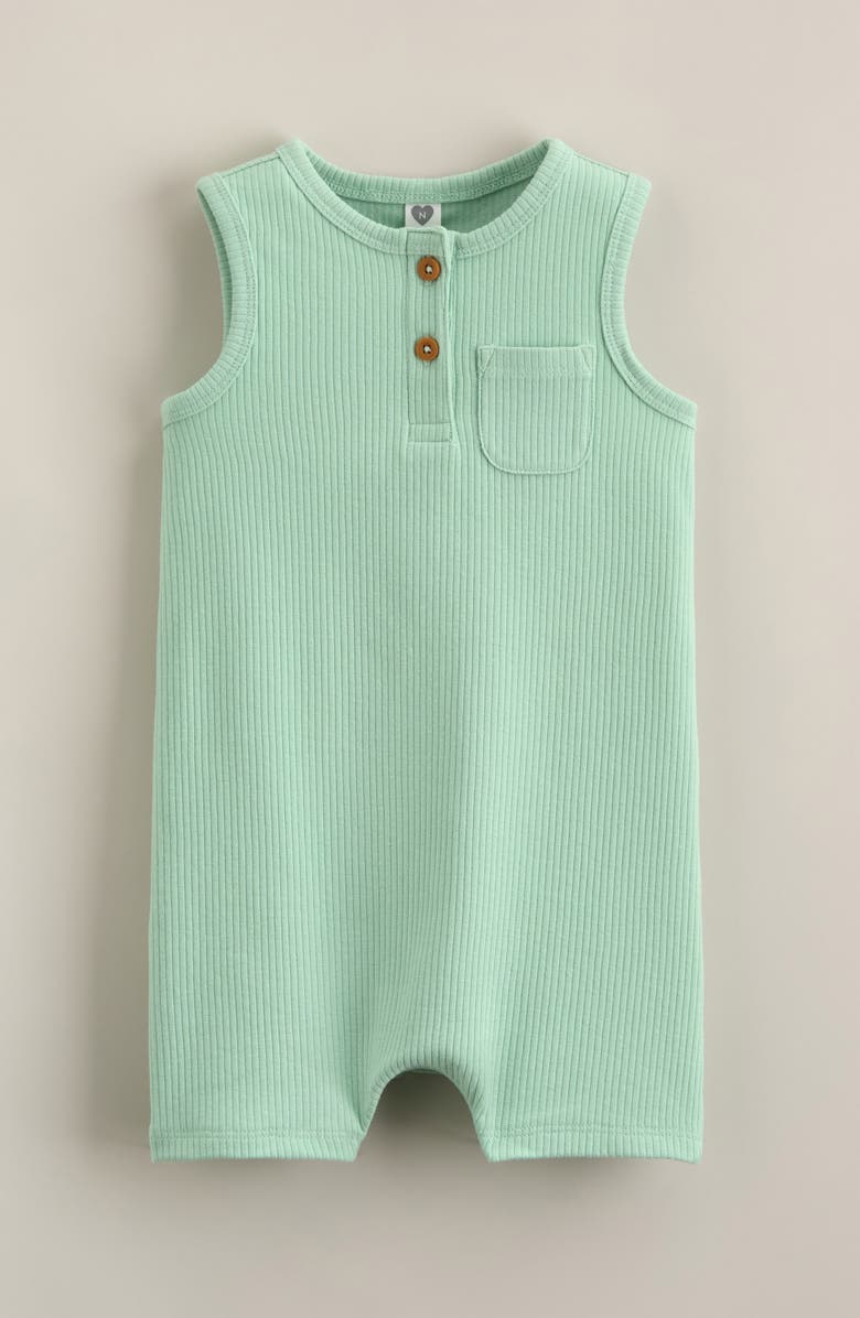 Nordstrom Rib Romper, Main, color, Green Pale Jade