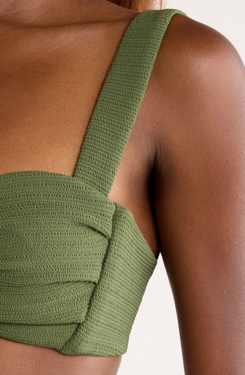 MONTCE Hayden Bikini Top, Alternate, color, Olive Micro Scrunch