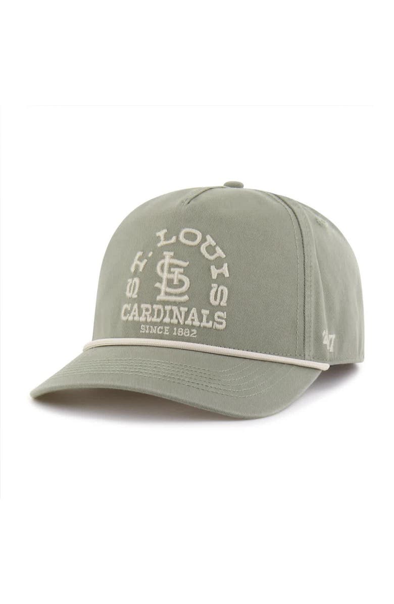'47 Men's '47 Olive St. Louis Cardinals Canyon Ranchero Hitch Adjustable Hat, Main, color, Olive