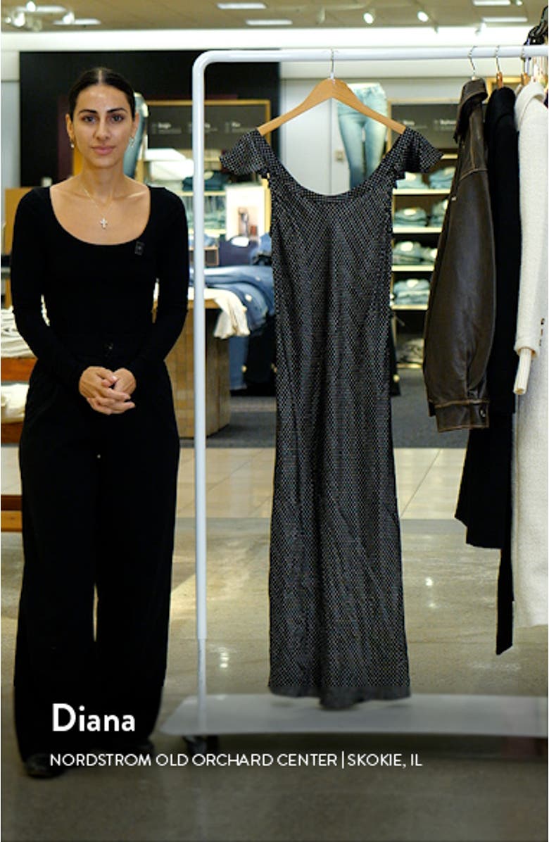 Agoura Dot Silk Maxi Dress, sales video thumbnail