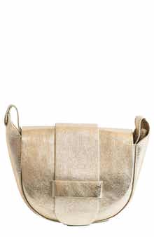 Persaman New York Metallic Leather Crossbody Bag
