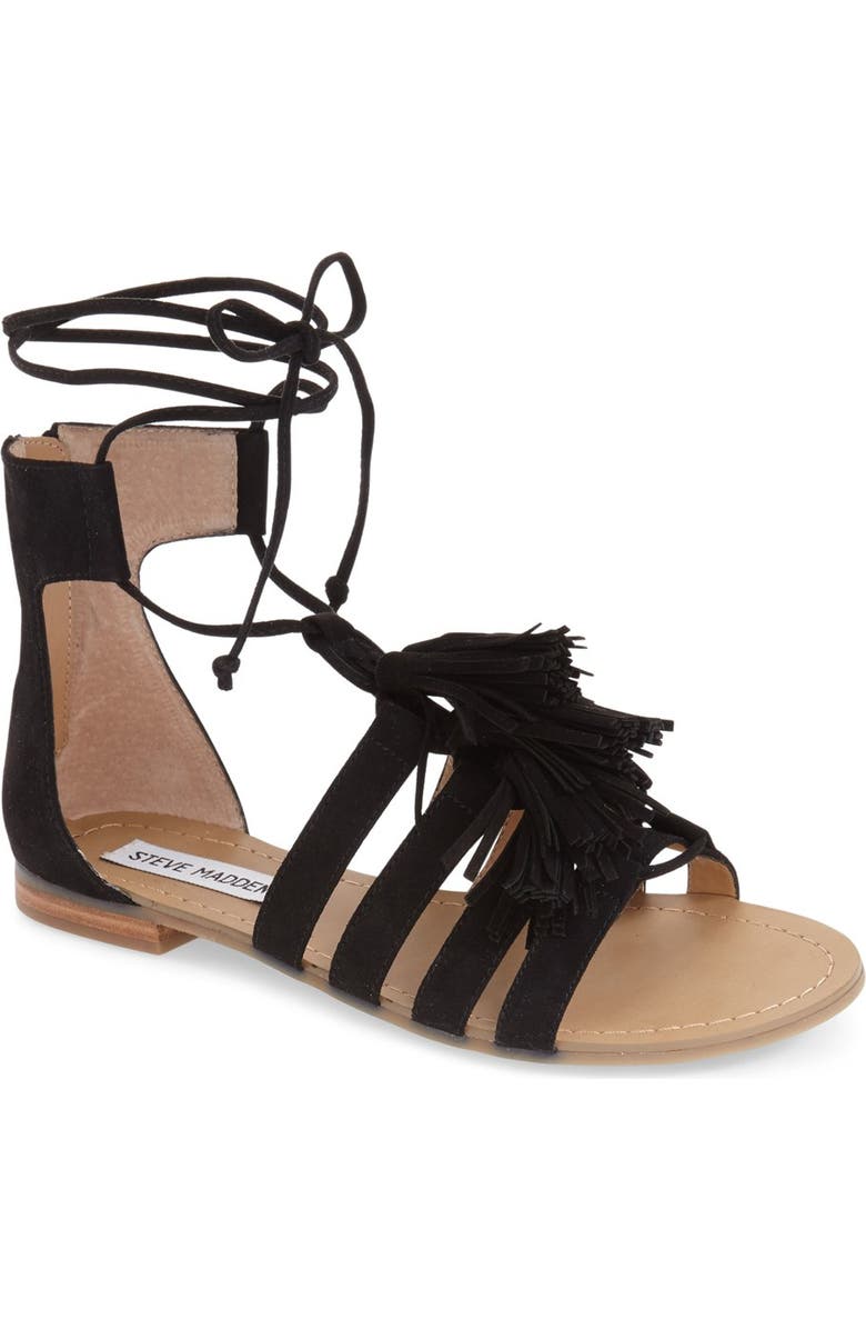 Steve Madden 'Monrowe' Tassel Sandal, Main, color,